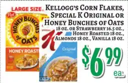 Trade Fair Supermarket KELLOGG'S CORN FLAKES, SPECIAL K ORIGINAL OR HONEY BUNCHES OF OATS offer
