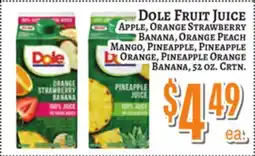Trade Fair Supermarket Dole Fruit Juice offer