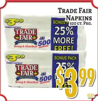Trade Fair Supermarket TRADE FAIR NAPKINS offer