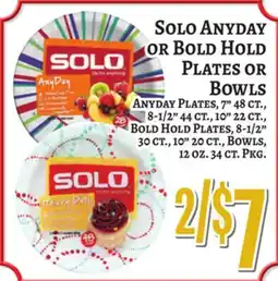 Trade Fair Supermarket SOLO Anyday OR Bold Hold Plates Or Bowls offer