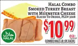 Trade Fair Supermarket HALAL COMBO SMOKED TURKEY BREAST WITH MÜENSTER CHEESE offer