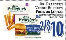Trade Fair Supermarket DR. PRAEGER'S VEGGIE BURGERS, FRIES OR LITTLES offer