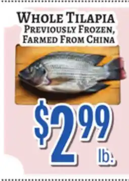 Trade Fair Supermarket WHOLE TILAPIA offer