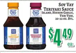 Trade Fair Supermarket SOY VAY TERIYAKI SAUCE offer