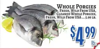 Trade Fair Supermarket WHOLE PORGIES offer