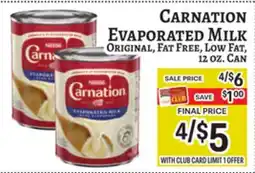 Trade Fair Supermarket CARNATION EVAPORATED MILK offer