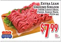 Trade Fair Supermarket EXTRA LEAN GROUND SIRLOIN offer