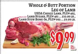 Trade Fair Supermarket WHOLE & BUTT PORTION LEG OF LAMB offer