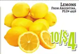 Trade Fair Supermarket LEMONS offer