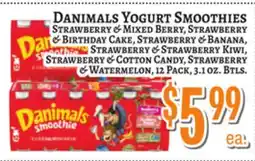 Trade Fair Supermarket DANIMALS YOGURT SMOOTHIES offer