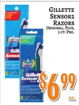 Trade Fair Supermarket Gillette Sensor2 Razors offer