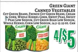Trade Fair Supermarket GREEN GIANT CANNED VEGETABLES offer