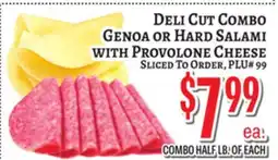 Trade Fair Supermarket DELI CUT COMBO GENOA OR HARD SALAMI WITH PROVOLONE CHEESE offer