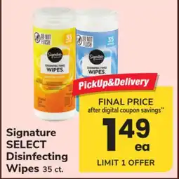 ACME Signature SELECT Disinfecting Wipes offer