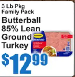 SuperFresh Butterball 85% Lean Ground Turkey offer