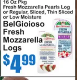 SuperFresh BelGioioso Fresh Mozzarella Logs offer