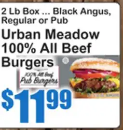 SuperFresh Urban Meadow 100% All Beef Burgers offer