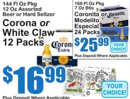 SuperFresh Corona or White Claw 12 Packs offer