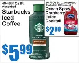 SuperFresh Starbucks Iced Coffee offer