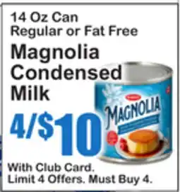 SuperFresh 14 Oz Can Regular or Fat Free Magnolia Condensed Milk offer