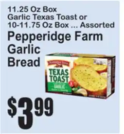 SuperFresh Pepperidge Farm Garlic Bread offer