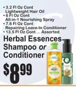 SuperFresh Herbal Essences Shampoo or Conditioner offer
