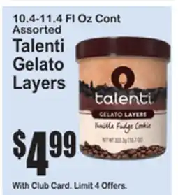 SuperFresh Assorted Talenti Gelato Layers offer