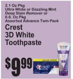 SuperFresh Crest 3D White Toothpaste offer