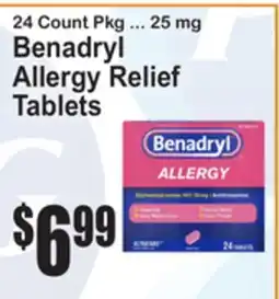 SuperFresh Benadryl Allergy Relief Tablets offer