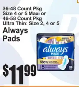 SuperFresh Always Pads offer
