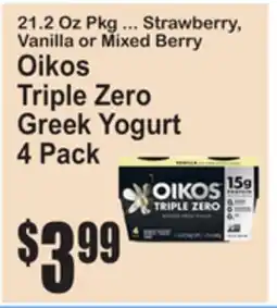 SuperFresh Oikos Triple Zero Greek Yogurt offer