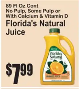 SuperFresh Florida's Natural Juice offer