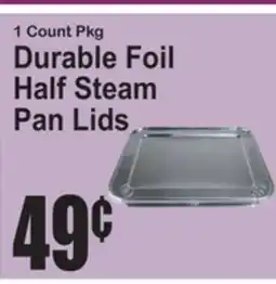 SuperFresh Durable Foil Half Steam Pan Lids offer