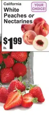 SuperFresh California White Peaches or Nectarines offer