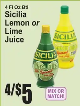SuperFresh Sicilia Lemon or Lime Juice offer