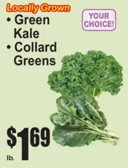 SuperFresh Locally Grown Green Kale • Collard Greens offer