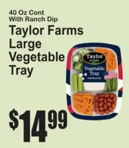 SuperFresh Taylor Farms Large Vegetable Tray offer