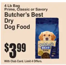 SuperFresh Butcher's Best Dry Dog Food offer