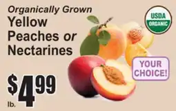 SuperFresh Organically Grown Yellow Peaches or Nectarines offer