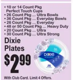 SuperFresh Dixie Plates offer