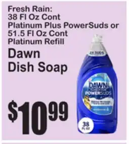 SuperFresh Fresh Rain: 38 FL Oz Cont Platinum Plus PowerSuds or 51.5 Fl Oz Cont Platinum Refill offer