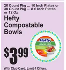 SuperFresh Hefty Compostable Bowls offer