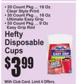 SuperFresh Hefty Disposable Cups offer
