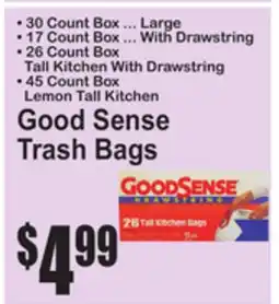SuperFresh Good Sense Trash Bags offer