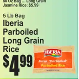 SuperFresh 5 Lb Bag Iberia Parboiled Long Grain Rice offer