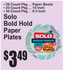 SuperFresh Solo Bold Hold Paper Plates offer