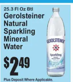 SuperFresh Gerolsteiner Natural Sparkling Mineral Water offer
