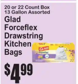 SuperFresh Glad Forceflex Drawstring Kitchen Bags offer