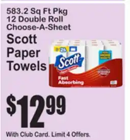 SuperFresh Scott Paper Towels offer