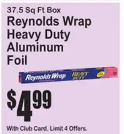 SuperFresh Reynolds Wrap Heavy Duty Aluminum Foil offer